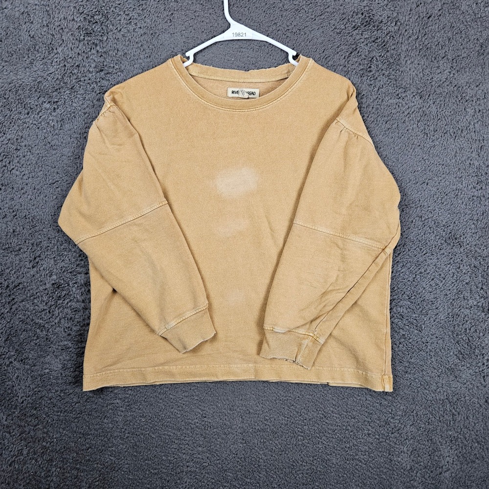 Rivet & Thread Madewell Womens M Mustard Yellowโ Sweatshirt AG284